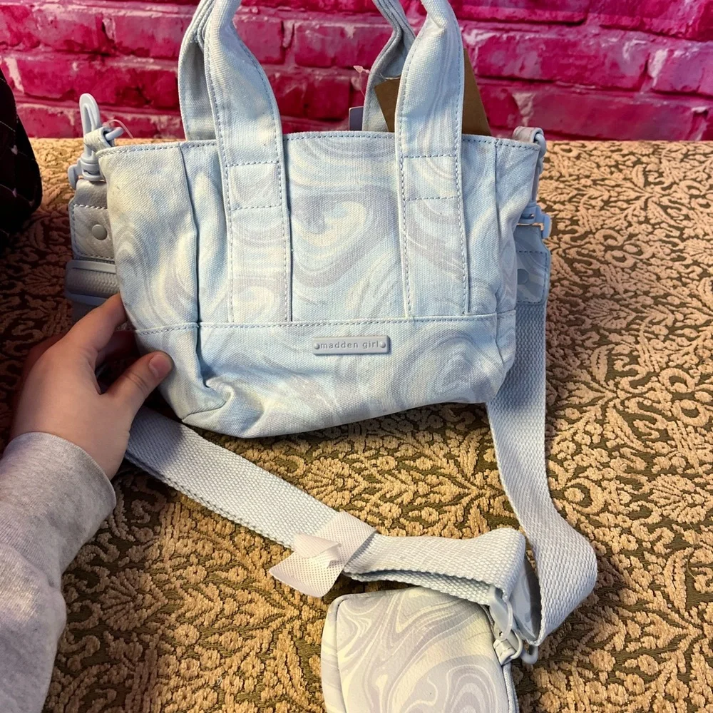 New with Tags Madden‎ Girl Canvas Crossbody Tote/Purse